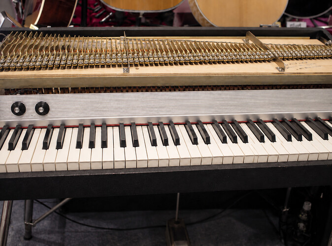 Открытый Fender Rhodes с чистой панелью