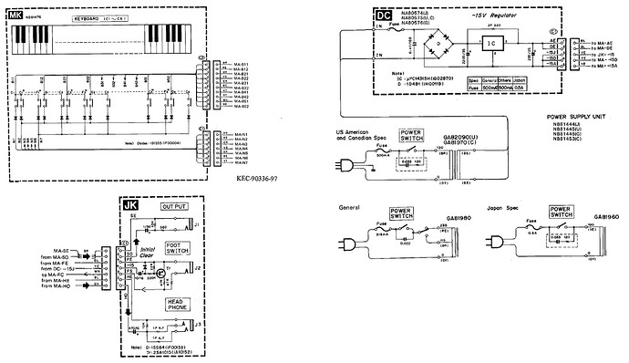 Yamaha CP-10 - Schema 2